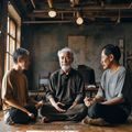 男人团自我修炼顾问刘老师在禅意工作室分享冥想与专注力训练方法